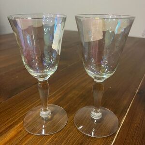 Iridescent pearl glasses vintage